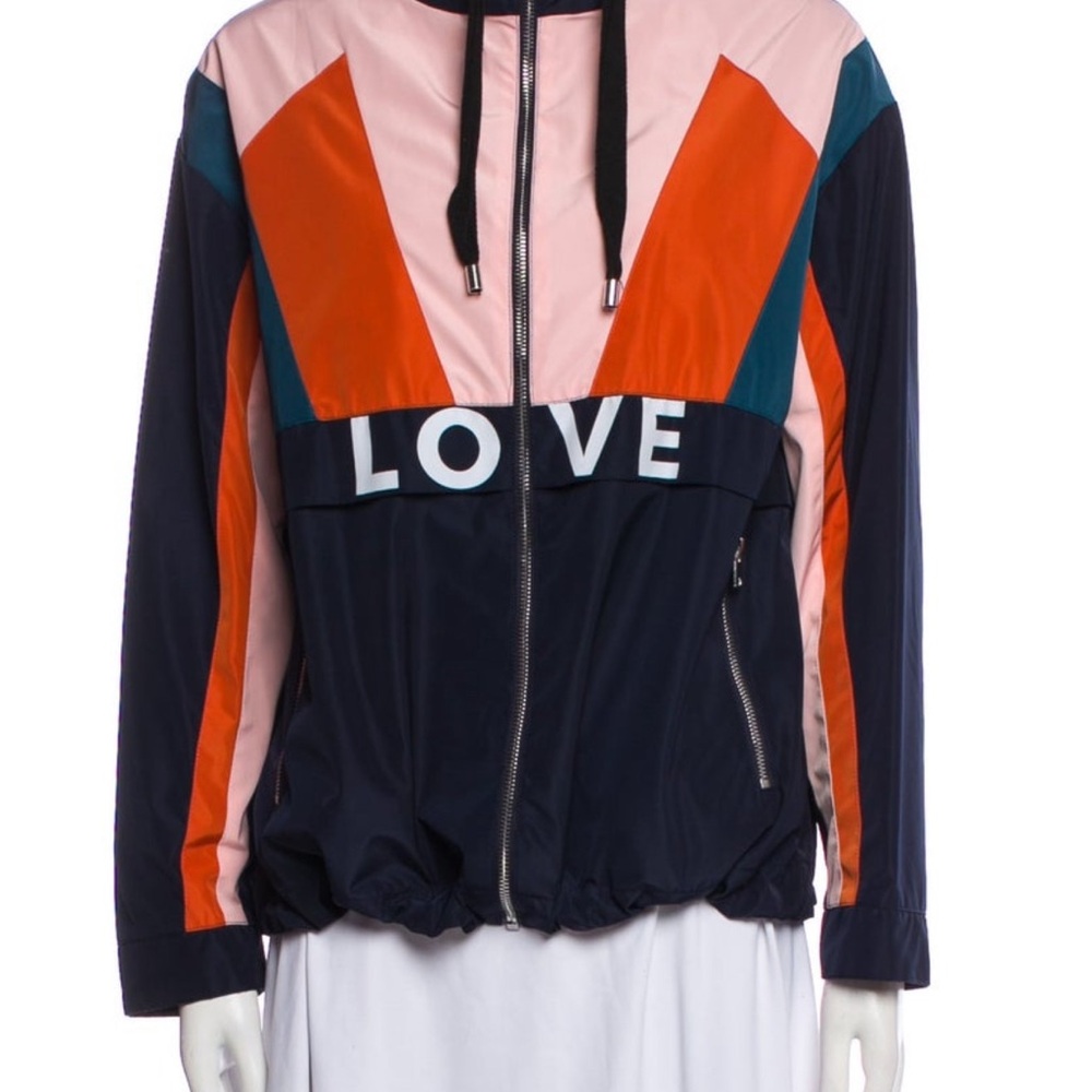 Maje Colorblock Hooded Jacket – Women’s Size M (Runs Small)